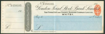Picture of London Joint Stock Bank Ltd., Whitby, 191(6), York City & County Banking Co. Ltd., 