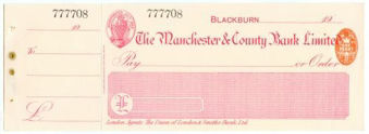 Picture of Manchester & County Bank  Ltd., Blackburn, 19(05)