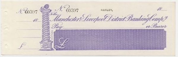 Picture of Manchester & Liverpool District Banking Co., Hanley, c18(50)