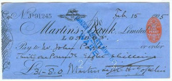 Picture of Martin's Bank Ltd., 68 Lombard Street, London, 190(5)