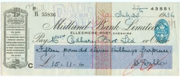Picture of Midland Bank Ltd, Ellesmere Port, Cheshire, 19(36), type 3b