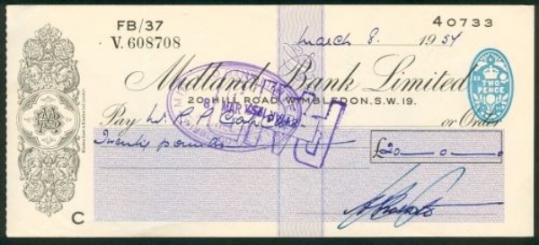 Picture of Midland Bank Ltd., 20, Hill Road, Wimbledon, S.W.19, 19(57), type 4