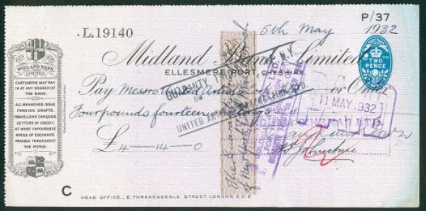 Picture of Midland Bank Ltd., Ellesmere Port, Cheshire, 19(32), type 11
