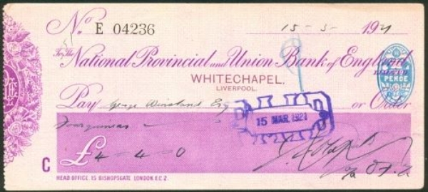 Picture of National Provincial and Union Bank of England Ltd., Whitechapel, Liverpool, 19(20)