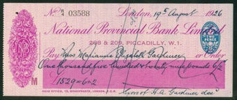 Picture of National Provincial Bank Ltd., London, 208 & 209, Piccadilly, W.1.,  19(26), type 14b