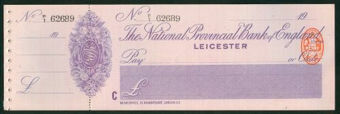 Picture of National Provincial Bank of England Ltd., Leicester, 19(17), type 11e