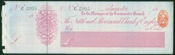 Picture of National Provincial Bank of England Ltd., Leominster, 18(88), type 9a