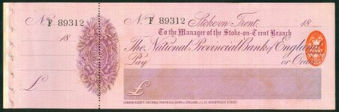 Picture of National Provincial Bank of England Ltd., Stoke on Trent, 18(97), type 10b
