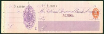 Picture of National Provincial Bank of England Ltd., Stone (Staffs.), 19(09), type 11c