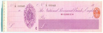 Picture of National Provincial Bank of England Ltd., Wisbech, 19(15), type 11d