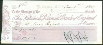 Picture of National Provincial Bank of England, Leominster, 18(53), type 4b