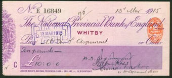 Picture of National Provincial Bank of England, Whitby, 19(14), type 11d