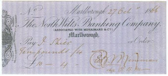 Picture of North Wilts Banking Co., Marlborough, Merrimans & Co., 18(66)