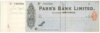 Picture of Parr's Bank Ltd., Old Bank, Northwich, 19(12)