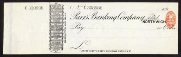 Picture of Parr's Banking Co. Ltd., Warrington Old Bank, Northwich, 189(90)