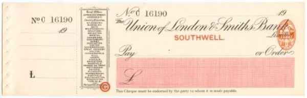 Picture of Union of London & Smiths Bank Limited, Southwell, 19(11)