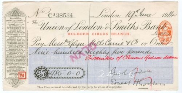 Picture of Union of London & Smiths Bank Ltd., Holborn Circus, London, 19(14)