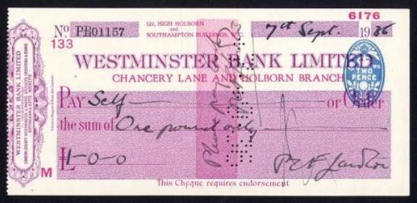 Picture of Westminster Bank Ltd., Chancery Lane & Holborn, 19(36), type 4