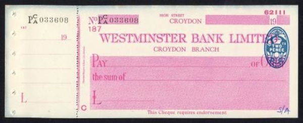 Picture of Westminster Bank Ltd., Croydon, 19(38), type 5a