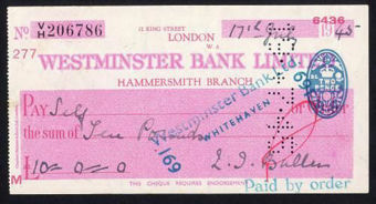 Picture of Westminster Bank Ltd., Hammersmith, 19(45), type 8a