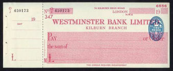 Picture of Westminster Bank Ltd., Kilburn, 19(44), type 7