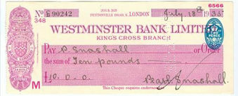 Picture of Westminster Bank Ltd., King's Cross, London, 19(35), type 3a
