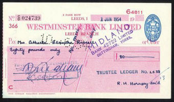 Picture of Westminster Bank Ltd., Leeds, 19(54), type10b