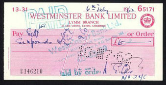 Picture of Westminster Bank Ltd., Lymm, 19(62), type 14