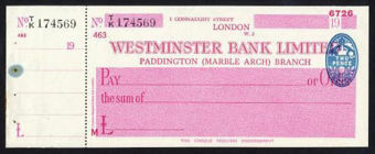 Picture of Westminster Bank Ltd., Paddington (Marble Arch), 19(46), type 8a