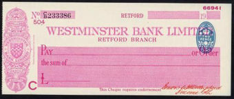 Picture of Westminster Bank Ltd., Retford, 19(36), type 3a