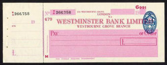Picture of Westminster Bank Ltd., Westbourne Grove, 19(49), type 10a