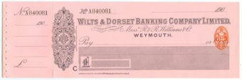 Picture of Wilts & Dorset Banking Co. Ltd., Weymouth, Messrs R & R Williams & Co., 190(9)