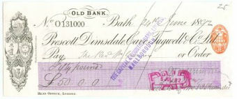 Picture of Prescott, Dimsdale, Cave, Tugwell & Co. Ltd., Old Bank, Bath, 18(92)