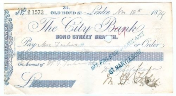 Picture of The City Bank, 34 Old Bond Street, London, 18(79)