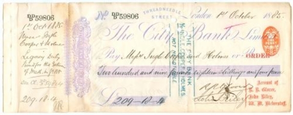 Picture of The City Bank, Threadneedle Street, London, 18(85)