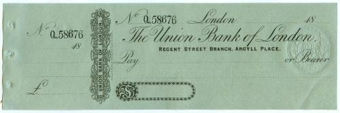 Picture of Union Bank of London, Argyll Place, Regent Street, London, 18(60)