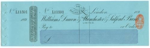Picture of Williams Deacon & Manchester & Salford Bank Limited, 20 Birchin Lane, London, 189(3)