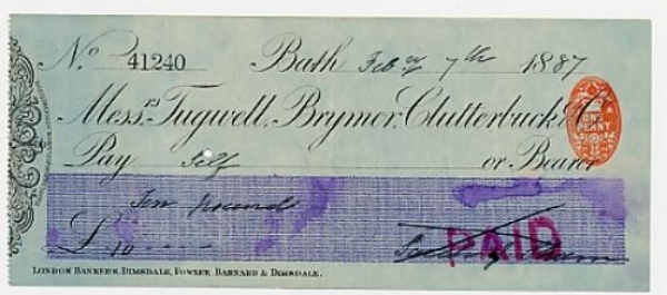 Picture of Messrs Tugwell, Brymer, Clutterbuck & Co., Bath, 18(87)