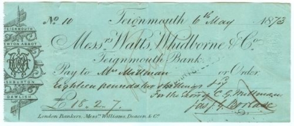 Picture of Messrs Watts, Whidbourne & Co., Teignmouth, 18(73)