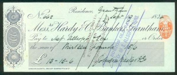Picture of Messrs. Hardy & Co., Bankers, Grantham, 18(84)
