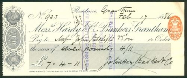 Picture of Messrs. Hardy & Co., Bankers, Grantham, 18(86)