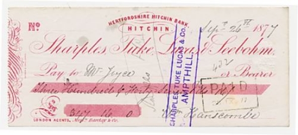 Picture of Sharples, Tuke, Lucas & Seebohm, Hitchin, 187(7)