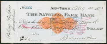 Picture for category United States of America cheques