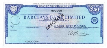Picture for category Traveller cheques