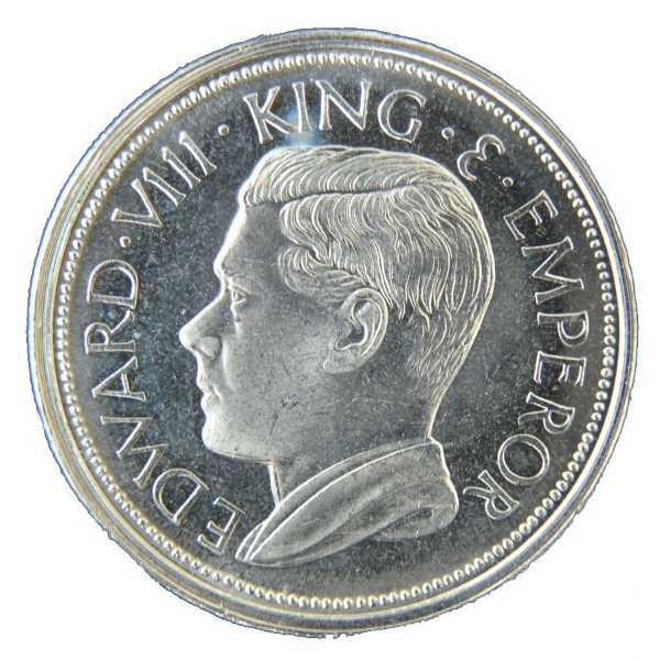 Picture of Palestine, Edward VIII, Medallic Pattern Crown, 1936. BU