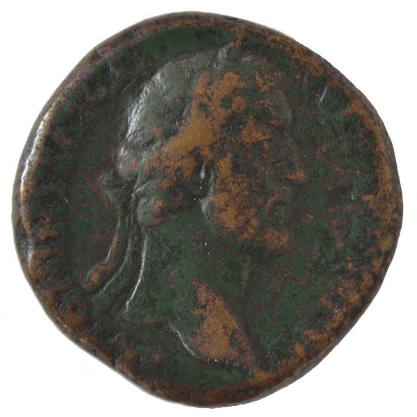 Picture of Antoninus Pius, 138-161 A.D., Ӕ Sestertius. VF rare