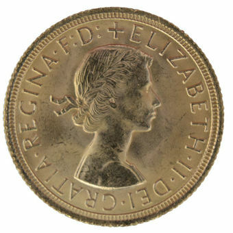 Picture of Elizabeth II, Sovereign Pre-decimal Uncirculated
