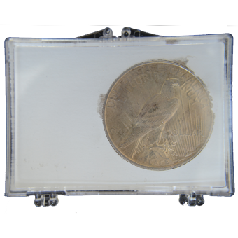 Picture of United States of America, Silver Peace Dollar. BU in case.