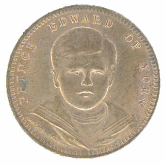 Picture of Edward VIII, 'Prince of York', Victorian Whist Counter Brilliant Uncirculated