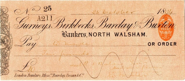 Picture of Gurneys, Birkbecks, Barclay & Buxton, North Walsham, 1890's